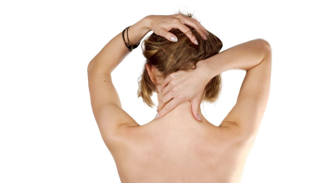 Selbstmassage des Nackens bei Osteochondrose